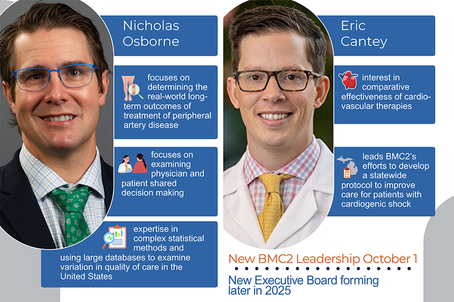 Dr. Nicholas Osborne will become the new BMC2 Program Director on October 1. Dr. Eric Cantey will be the new Director of BMC2 PCI. A new Executive Board will form later in 2025.